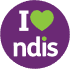 I love NDIS Logo